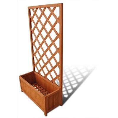 Vasos para plantas VIDAXL Marrón Madera 70x30x135 cm Vasos para plantas VIDAXL Marrón Madera 70x30x135 cm
