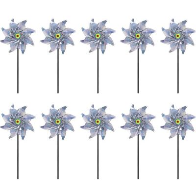 OEM Molino De Viento Reflectante, 10 Piezas De Molino De Viento Reflectante Antipájaros, Molino De Viento Para Jardín Exterior, Repelente De Aves OEM Molino De Viento Reflectante, 10 Piezas De Molino De Viento Reflectante Antipájaros, Molino De Viento Para Jardín Exterior, Repelente De Aves