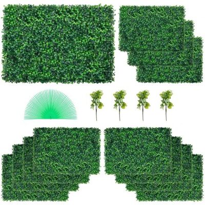 Vevor Plantas Hiedra Artificial 61 X 40,6 Cm, Plantas Artificiales Decorativas 12 Piezas Estera De Seto Artificial De Boj Con Espesor De 4 Cm Jardín Vertical 100% Pe Plantas Artificiales Colgantes Vevor Plantas Hiedra Artificial 61 X 40,6 Cm, Plantas Artificiales Decorativas 12 Piezas Estera De Seto Artificial De Boj Con Espesor De 4 Cm Jardín Vertical 100% Pe Plantas Artificiales Colgantes