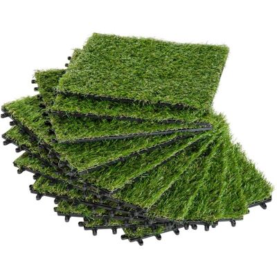 NORTHIX Césped Artificial 10 Piezas Alfombra De Césped Rollo De Alfombra De Césped Césped Artificial Para Balcón Jardín 25mm Plástico Verde Oscuro 30 X 30cm NORTHIX Césped Artificial 10 Piezas Alfombra De Césped Rollo De Alfombra De Césped Césped Artificial Para Balcón Jardín 25mm Plástico Verde Oscuro 30 X 30cm