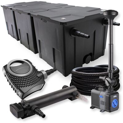WILTEC Sunsun 3 Cámaras Filtro 90000l 24w Uvc Clarificador Neo8000 70w Bomba Fuente Manguera Jardin WILTEC Sunsun 3 Cámaras Filtro 90000l 24w Uvc Clarificador Neo8000 70w Bomba Fuente Manguera Jardin