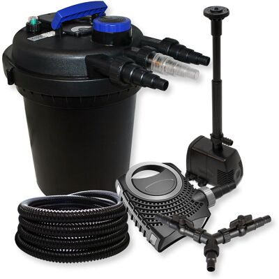 WILTEC Sunsun Kit Filtro Presiòn Juego 10000l 11w Uvc Neo10000 80w Bomba 25m Tubo Fuente Jardin WILTEC Sunsun Kit Filtro Presiòn Juego 10000l 11w Uvc Neo10000 80w Bomba 25m Tubo Fuente Jardin
