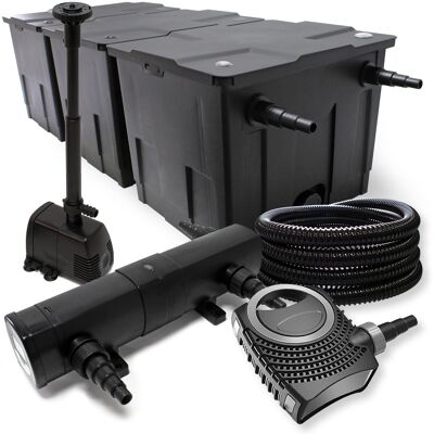 SUNSUN Wiltec Set Filtro Para Estanque Hasta 90000l Clarificador Uvc Con 24w 80w Bomba Y Bomba Para Fuente SUNSUN Wiltec Set Filtro Para Estanque Hasta 90000l Clarificador Uvc Con 24w 80w Bomba Y Bomba Para Fuente