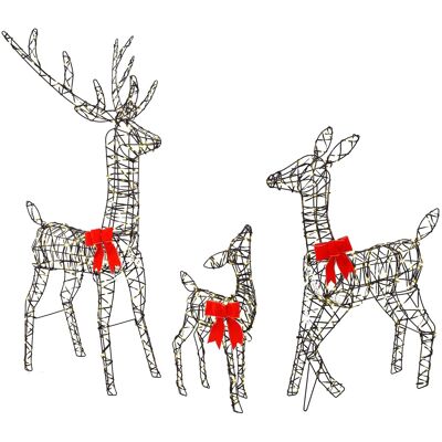 Familia De Renos De Navidad Con Led Loviisa 700 Led Vidaxl Familia De Renos De Navidad Con Led Loviisa 700 Led Vidaxl
