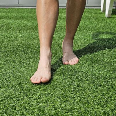 VISA GARDEN Césped Artificial Rollo 2x25mullido 30mm Premium+suaveignífugo VISA GARDEN Césped Artificial Rollo 2x25mullido 30mm Premium+suaveignífugo