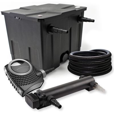 WILTEC Filtro Set Estanque 12000l 36w Uvc Clarificador Neo10000 80w Bomba Tubo Jardin WILTEC Filtro Set Estanque 12000l 36w Uvc Clarificador Neo10000 80w Bomba Tubo Jardin
