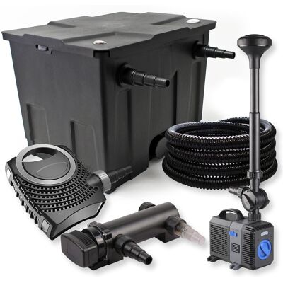 WILTEC Sunsun 1 Cámara Filtro Set 12000l 18w Uv Clarificador Para Estanques Bomba Tubo Fuente Jardin WILTEC Sunsun 1 Cámara Filtro Set 12000l 18w Uv Clarificador Para Estanques Bomba Tubo Fuente Jardin