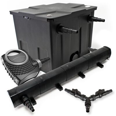SunSun Set de Filtro para Estanque - 12000L, Clarificador UV 72W, Bomba 70W SunSun Set de Filtro para Estanque - 12000L, Clarificador UV 72W, Bomba 70W