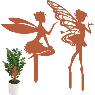 OEM Encantador Conjunto De 2 Hadas De Metal Patinado – Estacas De Jardín Antiguas Para Plantas, Balcón Y Terraza – Decoraciones De Hadas Con Alas En Estilo Óxido – Decoración Exterior Resistente A La Inte OEM Encantador Conjunto De 2 Hadas De Metal Patinado – Estacas De Jardín Antiguas Para Plantas, Balcón Y Terraza – Decoraciones De Hadas Con Alas En Estilo Óxido – Decoración Exterior Resistente A La Inte