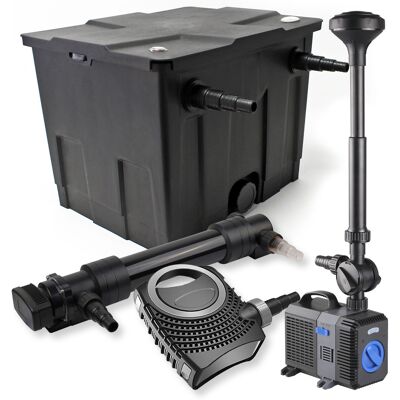 WILTEC Set Filtro Estanques 12000l 36w Uvc Clarificador Neo10000 80w Bomba Fuente Jardin WILTEC Set Filtro Estanques 12000l 36w Uvc Clarificador Neo10000 80w Bomba Fuente Jardin