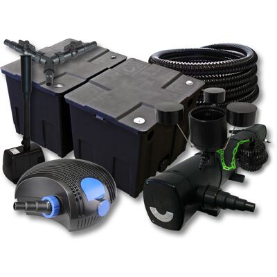 Wiltec - Sunsun Filtro 60000l Estanque Con 72w Clarificador 100w Eco Bomba 25m Manguera Skimmer Fuente Jardin Wiltec - Sunsun Filtro 60000l Estanque Con 72w Clarificador 100w Eco Bomba 25m Manguera Skimmer Fuente Jardin