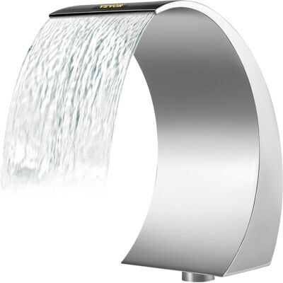 Fuente de Piscina Curvada de Acero Inoxidable VEVOR - Diseño Elegante Fuente de Piscina Curvada de Acero Inoxidable VEVOR - Diseño Elegante