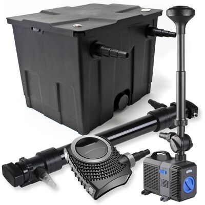 WILTEC Set Filtro Estanques 12000l 72w Uvc Clarificador Neo10000 80w Bomba Fuente Jardin WILTEC Set Filtro Estanques 12000l 72w Uvc Clarificador Neo10000 80w Bomba Fuente Jardin