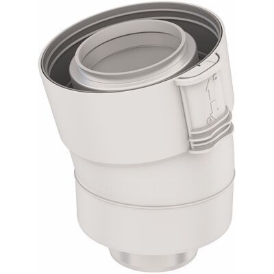 Coude 30°condensation Fioul/gaz Pptl/pvc - Ubbink : 229202 Coude 30°condensation Fioul/gaz Pptl/pvc - Ubbink : 229202