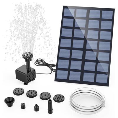 OEM Fuente Solar De 2,5 W Con 6 Boquillas – Ideal Para Bebederos De Pájaros, Estanques, Piscinas Y Patios. Decoración De Jardín. OEM Fuente Solar De 2,5 W Con 6 Boquillas – Ideal Para Bebederos De Pájaros, Estanques, Piscinas Y Patios. Decoración De Jardín.