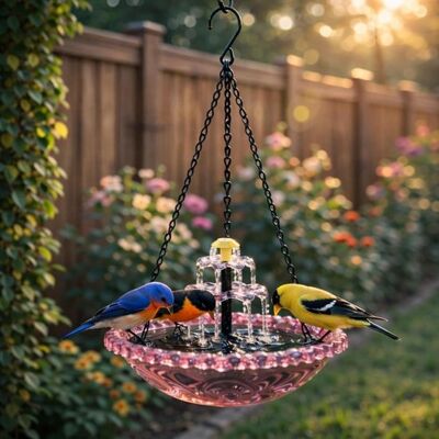 OEM Fuente Colgante Solar Para Pájaros - Fuente De Agua Exterior Con Cascada - Decoración De Jardín Para Jardín, Patio Y Césped - Rosa - 1 Unidad OEM Fuente Colgante Solar Para Pájaros - Fuente De Agua Exterior Con Cascada - Decoración De Jardín Para Jardín, Patio Y Césped - Rosa - 1 Unidad