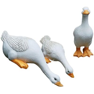 OEM Familia De Tres Patos Bomkra - Decoración De Jardín Exterior De Resina - Escultura De Ganso - Estatua - Decoración Para Estanque, Jardín De Hadas, Animales Divertidos - Regalo Para Niños OEM Familia De Tres Patos Bomkra - Decoración De Jardín Exterior De Resina - Escultura De Ganso - Estatua - Decoración Para Estanque, Jardín De Hadas, Animales Divertidos - Regalo Para Niños