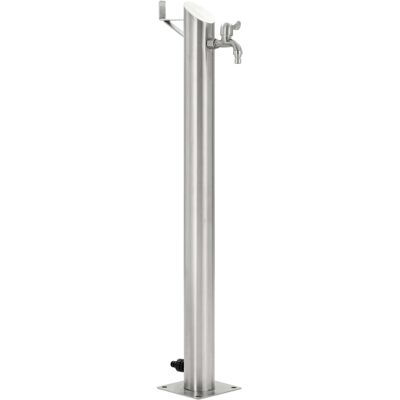 Columna de agua de jardín de acero inoxidable de 95cm vidaXL Columna de agua de jardín de acero inoxidable de 95cm vidaXL