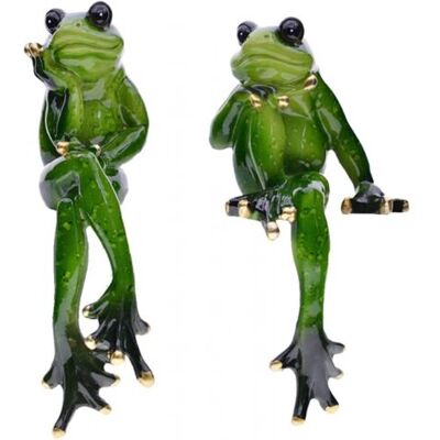 OEM Figuras De Ranas Sentadas De Resina (1 Par) - Decoraciones De Jardín Resistentes A La Intemperie Para Estanques Y Decoración Otoñal - Para Interiores Y Exteriores OEM Figuras De Ranas Sentadas De Resina (1 Par) - Decoraciones De Jardín Resistentes A La Intemperie Para Estanques Y Decoración Otoñal - Para Interiores Y Exteriores