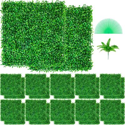 Vevor Paneles de seto artificial - 24 piezas 25x25cm Resistente a UV Decoración Vevor Paneles de seto artificial - 24 piezas 25x25cm Resistente a UV Decoración