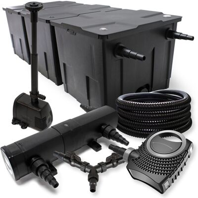 WILTEC Sunsun Kit Filtro Estanque 90000l 36w Clarificador Neo10000 80w Bomba 25 M Tubo Fuente Jardin WILTEC Sunsun Kit Filtro Estanque 90000l 36w Clarificador Neo10000 80w Bomba 25 M Tubo Fuente Jardin