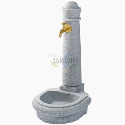 GRAF Fuente de Jardín - Imitación Piedra Gris - 90cm GRAF Fuente de Jardín - Imitación Piedra Gris - 90cm