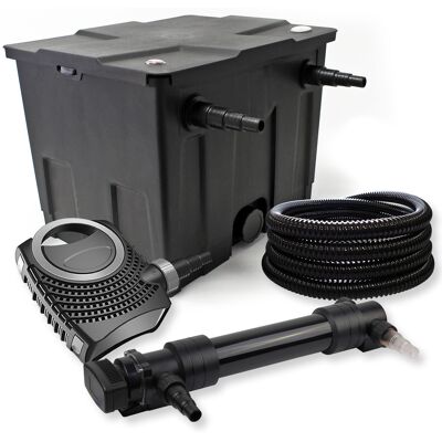 WILTEC Filtro Set Estanque 12000l 36w Uvc Clarificador Neo10000 80w Bomba Tubo Jardin WILTEC Filtro Set Estanque 12000l 36w Uvc Clarificador Neo10000 80w Bomba Tubo Jardin