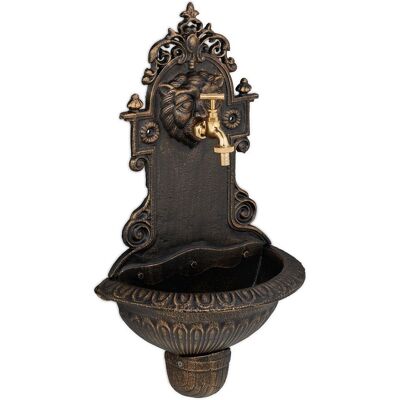 Relaxdays - Fuente Jardín Exterior, Dispensador Agua, Lavabo Y Grifo, Bebedero, 61x35x18 Cm, Hierro Fundido, Bronce Relaxdays - Fuente Jardín Exterior, Dispensador Agua, Lavabo Y Grifo, Bebedero, 61x35x18 Cm, Hierro Fundido, Bronce