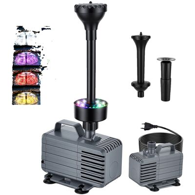 OEM Conjunto De Filtro Para Estanque, Caudal De 3200 L/h, Fuente Y Clarificador Uv, Gris Claro. OEM Conjunto De Filtro Para Estanque, Caudal De 3200 L/h, Fuente Y Clarificador Uv, Gris Claro.
