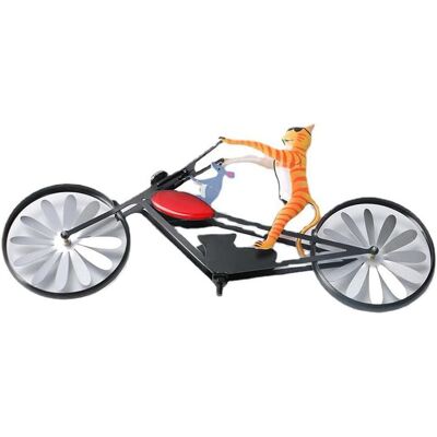 OEM Gato De Metal En Una Motocicleta Antigua, Estatua De Molino De Viento Con Forma De Animal, Decoración Para Jardín, Césped Y Patio. OEM Gato De Metal En Una Motocicleta Antigua, Estatua De Molino De Viento Con Forma De Animal, Decoración Para Jardín, Césped Y Patio.