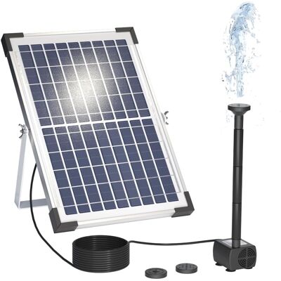 OEM Pompe Solaire 9v/10w 300l/h – Grand Panneau + 3 Buses – Oiseaux/aquarium/étang/jardin – Oxygène OEM Pompe Solaire 9v/10w 300l/h – Grand Panneau + 3 Buses – Oiseaux/aquarium/étang/jardin – Oxygène