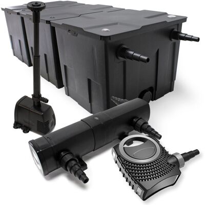 Set de filtro para estanque SunSun - 90,000L - Clarificador UV, Bomba, Fuente Set de filtro para estanque SunSun - 90,000L - Clarificador UV, Bomba, Fuente
