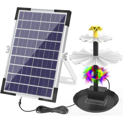 OEM Fuente Solar De Emergencia A Pilas Con Iluminación Led De Tres Niveles, Ideal Para Bebederos De Pájaros, Bombas De Agua, Jardines, Patios, Estanques, Piscinas Y Como Decoración Exterior. 6 W OEM Fuente Solar De Emergencia A Pilas Con Iluminación Led De Tres Niveles, Ideal Para Bebederos De Pájaros, Bombas De Agua, Jardines, Patios, Estanques, Piscinas Y Como Decoración Exterior. 6 W