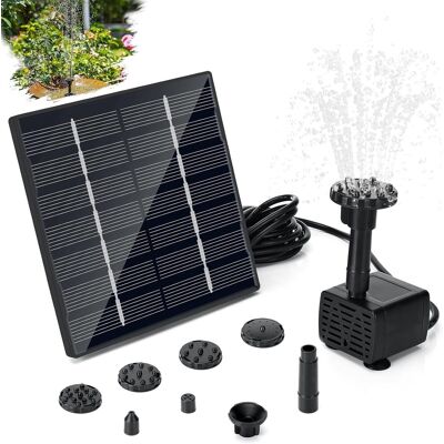 OEM Fuente Solar De 1,5 W, Bomba Solar Para Estanques Con 6 Boquillas, Bomba De Agua Solar Para Exteriores Con Manguera De 3 Metros Y Conexión Al Suelo, Adecuada Para Estanques De Pájaros, Piscinas Y Jard OEM Fuente Solar De 1,5 W, Bomba Solar Para Estanques Con 6 Boquillas, Bomba De Agua Solar Para Exteriores Con Manguera De 3 Metros Y Conexión Al Suelo, Adecuada Para Estanques De Pájaros, Piscinas Y Jard
