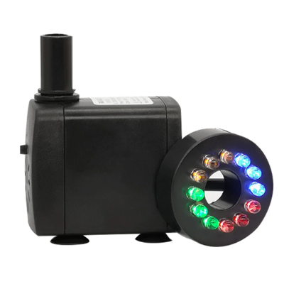OEM Bomba Para Fuente, Caudal De 800 L/h, 12 Led Multicolor, Silenciosa, Para Estanques Y Acuarios. OEM Bomba Para Fuente, Caudal De 800 L/h, 12 Led Multicolor, Silenciosa, Para Estanques Y Acuarios.
