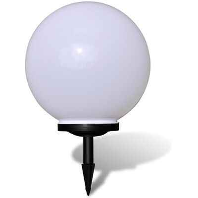HelloShop26 - 40 cm Bola solar - Bola blanca - Luz solar para jardín HelloShop26 - 40 cm Bola solar - Bola blanca - Luz solar para jardín