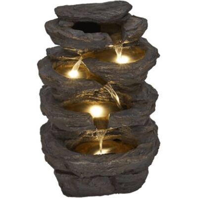 Fuente de agua Miras Jardín con LED - 42cm Fuente de agua Miras Jardín con LED - 42cm