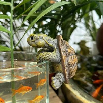 OEM Mini Tortuga Decorativa Para Jardín, Estatua De Tortuga Para Estanque Pequeño, Adorno Exterior Resistente A La Intemperie Para Estanque, Balcón O Terraza (tortuga Trepadora). OEM Mini Tortuga Decorativa Para Jardín, Estatua De Tortuga Para Estanque Pequeño, Adorno Exterior Resistente A La Intemperie Para Estanque, Balcón O Terraza (tortuga Trepadora).