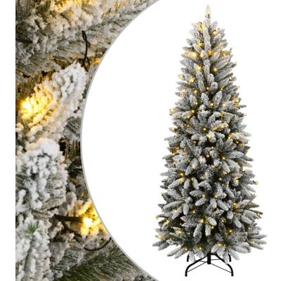Árbol De Navidad Artificial Con 300 Leds Y Nieve Flocada 210 Cm Vidaxl Árbol De Navidad Artificial Con 300 Leds Y Nieve Flocada 210 Cm Vidaxl