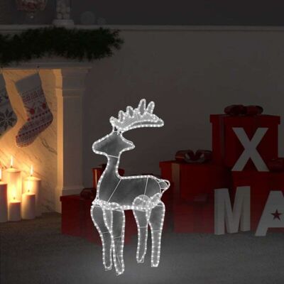 Reno De Navidad Con Malla 306 Led 60x24x89 Cm Vidaxl Reno De Navidad Con Malla 306 Led 60x24x89 Cm Vidaxl