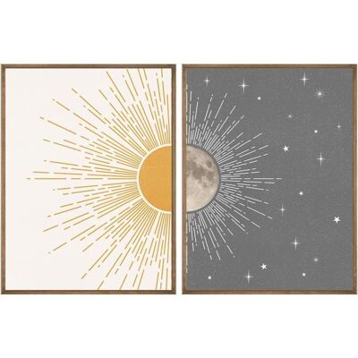 OEM Póster De Pared Bohemio Con Sol Y Luna – Decoración Celestial Vintage De Los Años 60, Impresión Moderna En Papel De Alta Calidad, 50x70 Cm OEM Póster De Pared Bohemio Con Sol Y Luna – Decoración Celestial Vintage De Los Años 60, Impresión Moderna En Papel De Alta Calidad, 50x70 Cm
