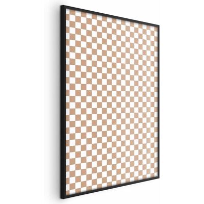 OEM Póster - Geometría Y Tonos Marrones - Un Estampado A Cuadros En Tonos Neutros OEM Póster - Geometría Y Tonos Marrones - Un Estampado A Cuadros En Tonos Neutros