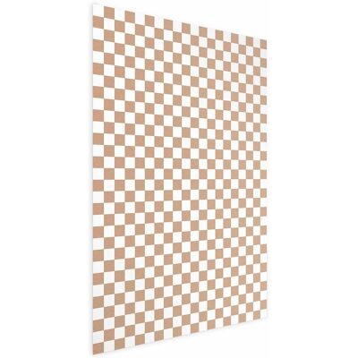 OEM Póster - Geometría Y Tonos Marrones - Un Estampado A Cuadros En Tonos Neutros OEM Póster - Geometría Y Tonos Marrones - Un Estampado A Cuadros En Tonos Neutros