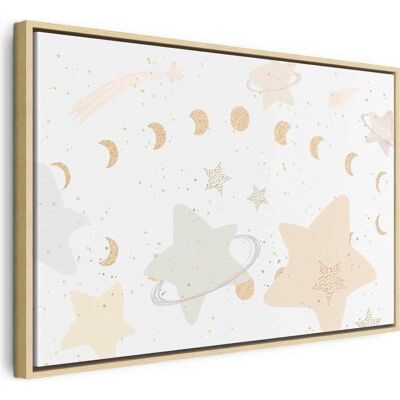 Pintura Decorativa En Lienzo Artgeist Fases Luna Amarillo 90x60cm Pintura Decorativa En Lienzo Artgeist Fases Luna Amarillo 90x60cm