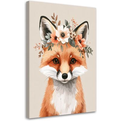 FEEBY Impresión De Imagen, Zorro Rojo Animales Del Bosque, 80x120 FEEBY Impresión De Imagen, Zorro Rojo Animales Del Bosque, 80x120