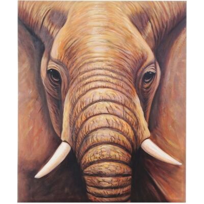 DÉCOSHOP26 Uadro Elefante Primer Plano 120 X 100 Cm Pintura Al Óleo Sobre Lienzo Obra De Arte Mural Hecha A Mano Marco De Madera Natural 04001141 DÉCOSHOP26 Uadro Elefante Primer Plano 120 X 100 Cm Pintura Al Óleo Sobre Lienzo Obra De Arte Mural Hecha A Mano Marco De Madera Natural 04001141