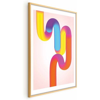 OEM Póster - Tubos Arcoíris - Ilustración Abstracta Con Degradados De Colores OEM Póster - Tubos Arcoíris - Ilustración Abstracta Con Degradados De Colores