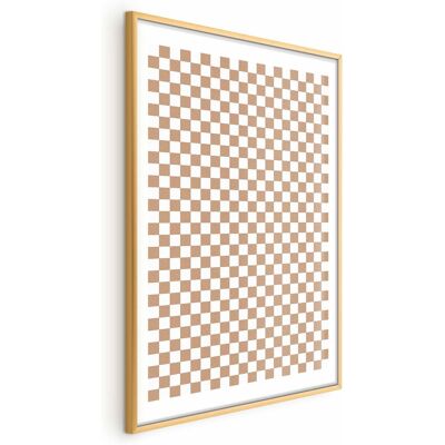 OEM Póster - Geometría Y Tonos Marrones - Un Estampado A Cuadros En Tonos Neutros OEM Póster - Geometría Y Tonos Marrones - Un Estampado A Cuadros En Tonos Neutros
