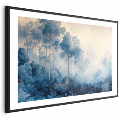 OEM Póster - Un Bosque En Tonos Azules Brumosos OEM Póster - Un Bosque En Tonos Azules Brumosos