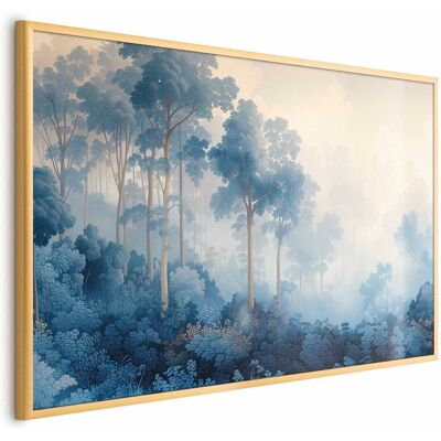OEM Póster - Un Bosque En Tonos Azules Brumosos OEM Póster - Un Bosque En Tonos Azules Brumosos